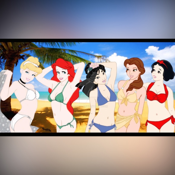 𝓢𝓵𝓮𝓮𝓹𝓲𝓷𝓰 𝓑𝓮𝓪𝓾𝓽𝔂 Pink Bikini - Picture 10 of 11